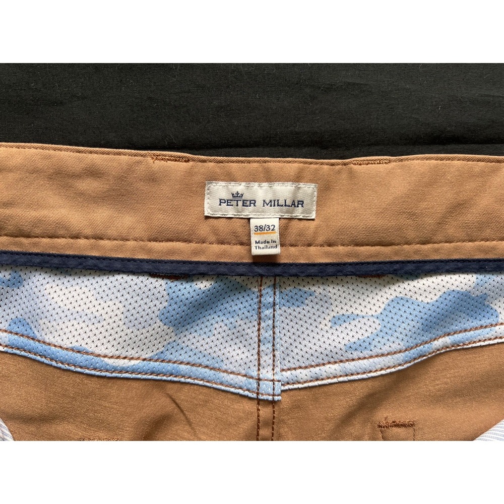 Peter Millar Mens Rusty Tan EB66 Five-Pocket Performance Chino Pants 38/32 - Picture 5 of 13